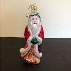 Vintage 1996 European Style Santa Claus Christmas Ornament Holiday Collectible